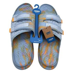 Hoka Ora Luxe Slide Sandals Mens Size 14 Summer Song Yellow Recovery 1134150